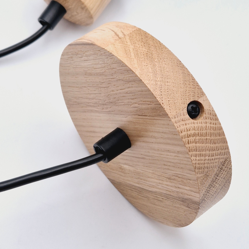 Brilagi - Csillár zsinóron WOODY BASKET 1xE27/60W/230V tölgy