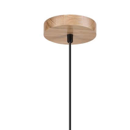 Brilagi - Csillár zsinóron WOODY BASKET 1xE27/60W/230V tölgy