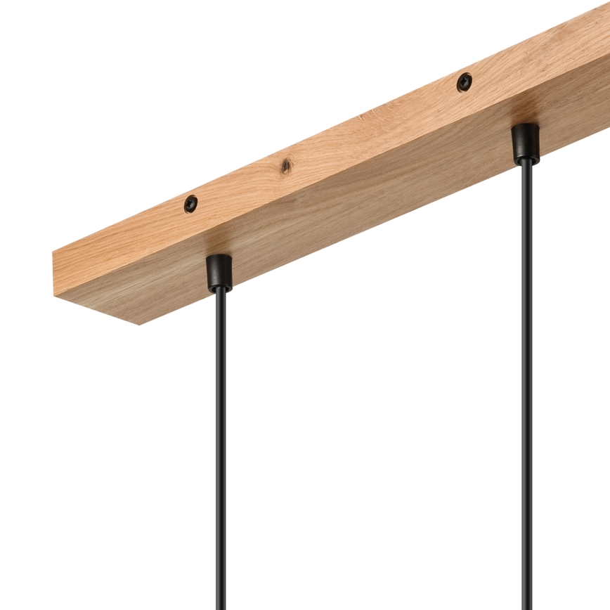Brilagi - Csillár zsinóron WOODY BASKET 2xE27/60W/230V tölgy