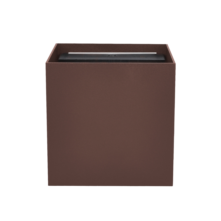 Brilagi - CUBE LED kültéri fali lámpatest, 6W, 230V, barna, IP54