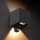 Brilagi - CUBE LED kültéri fali lámpatest érzékelővel LED/6W/230V fekete IP65