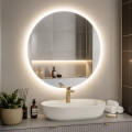 BRILAGI - CUNEO LED-es fürdőszobai tükör, 25W/230V, átm. 80 cm, IP44, CRI 90, fényerőszabályozható + CCT