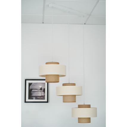 Brilagi - Dallas függeszték kábelre 3xE27/15W/230V barna/krém/fehér