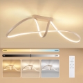 Brilagi - dimmelhető felületre szerelhető LED csillár TWISTER LED/60W/230V 3000-6000K bézs + távirányító
