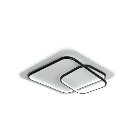 Brilagi - FLARE fényerőszabályozható mennyezeti LED lámpatest LED/81W/230V 3000-6000K 50x50 cm fehér/fekete + távirányító
