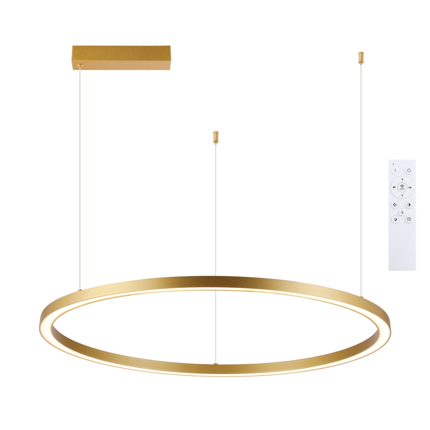 Brilagi - LED dimmelhető kábeles csillár PORTOFINO LED/60W/230V 3000-6000K Ø 80 cm arany + távirányítóval
