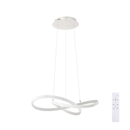 Brilagi - LED dimmelhető kábelre függesztett csillár INFINITY LED/55W/230V 3000-6000K 50x50 cm fehér + távirányító