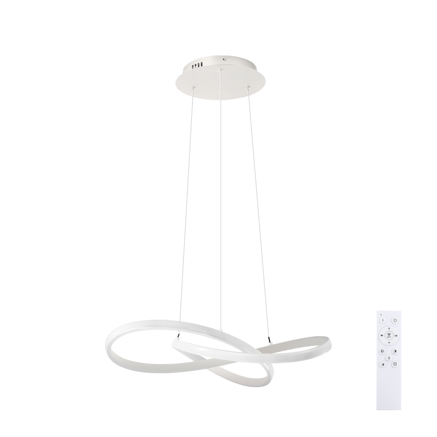 Brilagi - LED dimmelhető kábelre függesztett csillár INFINITY LED/55W/230V 3000-6000K 50x50 cm fehér + távirányító