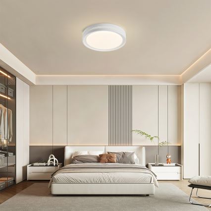 Brilagi - LED dimmelhető mennyezeti lámpa KREON LED/54W/230V 3000-6000K fehér átm. 38 cm + távirányítóval