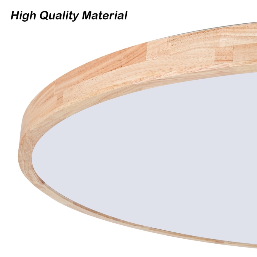 Brilagi - fényerőszabályozható LED mennyezeti lámpatest WOODLINE LED/100W/230V 3000-6000K tölgy átm. 80 cm + távirányító