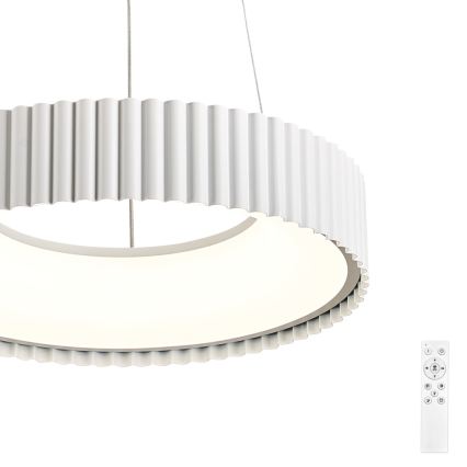Brilagi - Fényerőszabályozható LED kábelre függesztett csillár FALCON MODERN LED/30W/230V 3000-6000K átmérő 40 cm fehér + távirányító