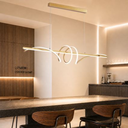BRILAGI - LED dimmelhető csillár kábellel SIGNATURE LED/50W/230V 3000-6000K 120 cm arany + távirányító