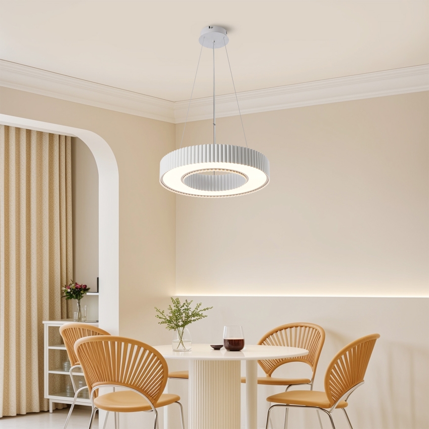 Brilagi - LUMIX, fényerőszabályozható sodronykábeles LED csillár, 48W/230V, 3000-6000K, fehér, átmérő 50 cm + távirányító