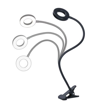 Brilagi - Dimmelhető LED csíptetős lámpa ORBELA LED/8W/5V 3000/4000/5000K fekete