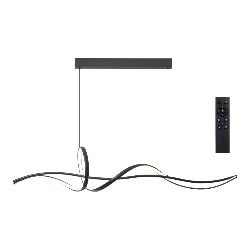 Brilagi - SIGNATURE LED dimmelhető kábelen függesztett csillár LED/55W/230V 3000-6000K 120x23 cm fekete + távirányító