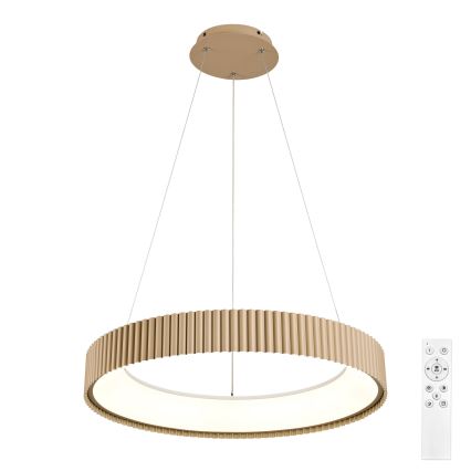 Brilagi - LED, fényerőszabályozható kábeles függőlámpa FALCON MODERN LED/54W/230V 3000-6500K átm. 60 cm, bézs + távirányítóval