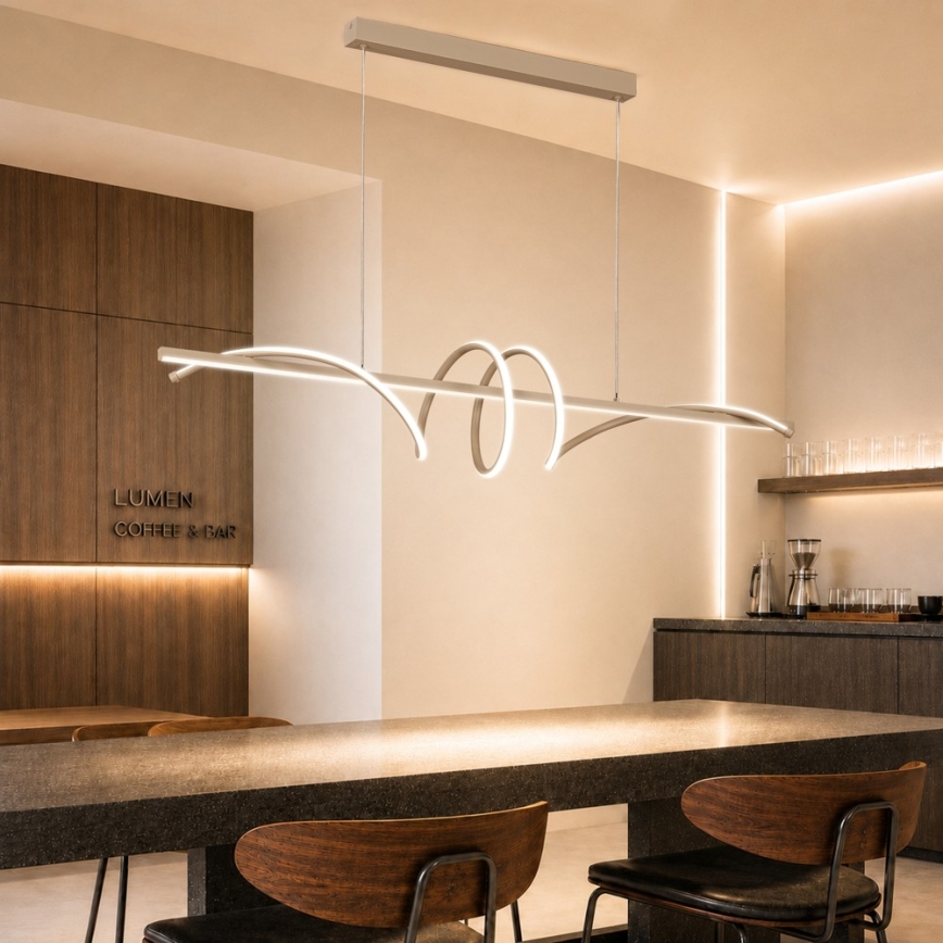 BRILAGI - LED dimmelhető csillár kábelen SIGNATURE LED/50W/230V 3000-6000K 120 cm bézs + távirányító