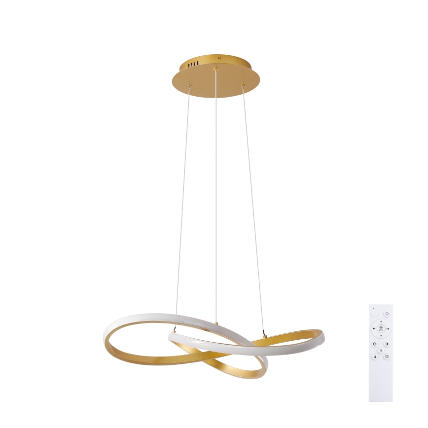 Brilagi - LED dimmelhető kábeles csillár INFINITY LED/55W/230V 3000-6000K 50x50 cm arany + távirányító