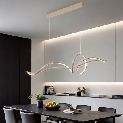 Brilagi - LED dimmelhető függeszték kábelen SIGNATURE LED/55W/230V 3000-6000K 120x23 cm bézs + távirányító
