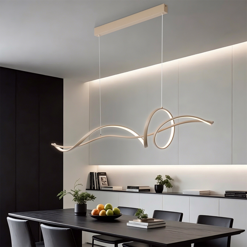 Brilagi - LED dimmelhető függeszték kábelen SIGNATURE LED/55W/230V 3000-6000K 120x23 cm bézs + távirányító