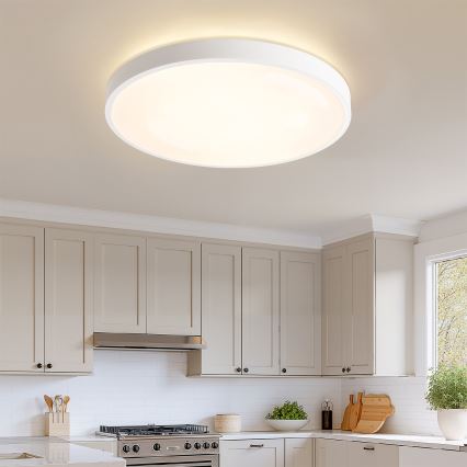 Brilagi - Dimmelhető LED mennyezeti lámpa GLASS POOL DOUBLE LED/80W/230V 3000-6000K 60 cm fehér + távirányító