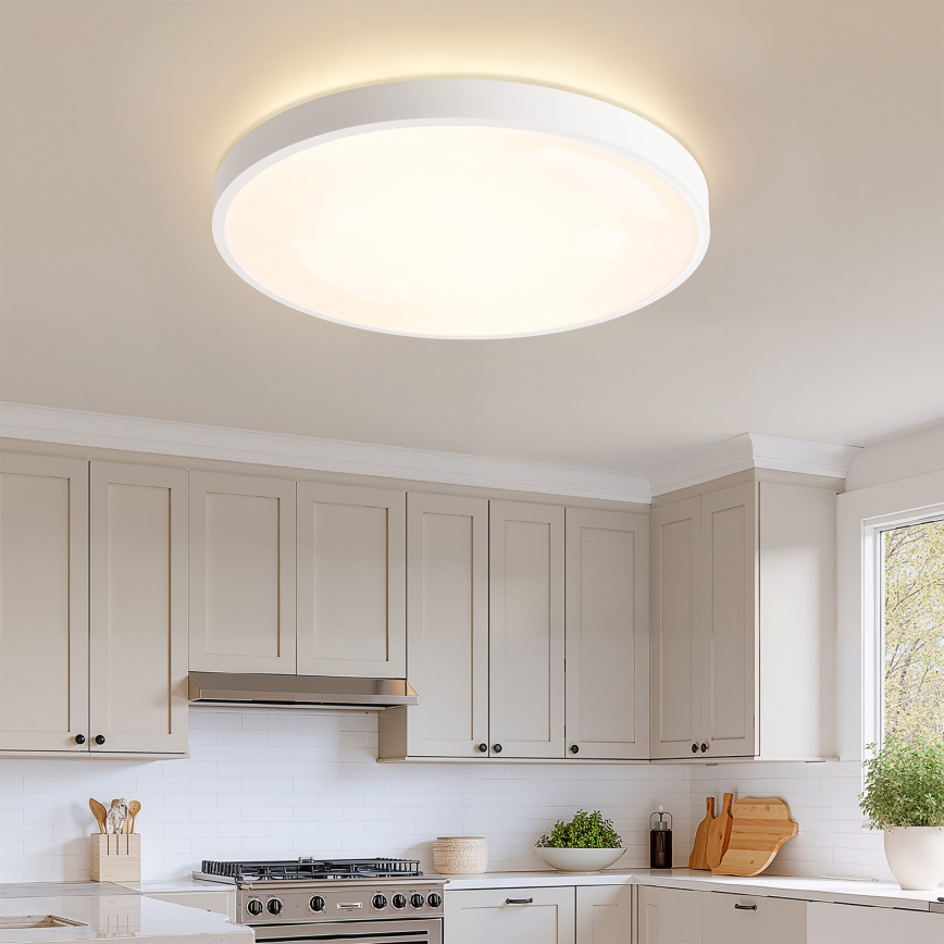 Brilagi - Dimmelhető LED mennyezeti lámpa GLASS POOL DOUBLE LED/80W/230V 3000-6000K 60 cm fehér + távirányító