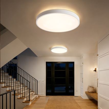 Brilagi - Dimmelhető LED mennyezeti lámpa GLASS POOL DOUBLE LED/80W/230V 3000-6000K 60 cm fehér + távirányító
