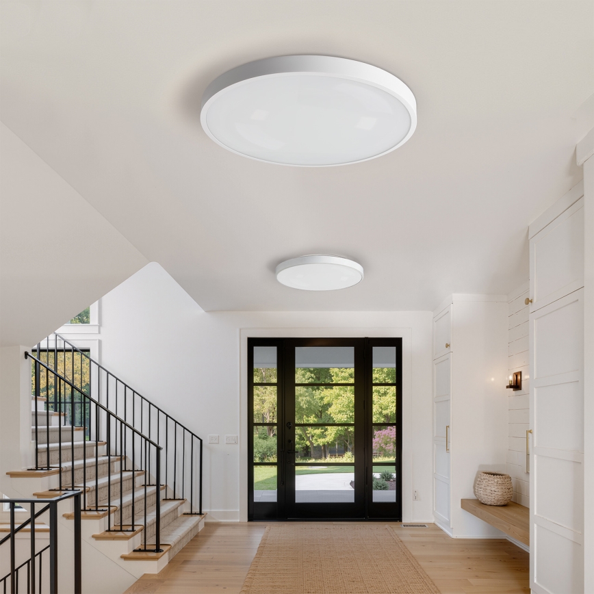 Brilagi - Dimmelhető LED mennyezeti lámpa GLASS POOL DOUBLE LED/80W/230V 3000-6000K 60 cm fehér + távirányító