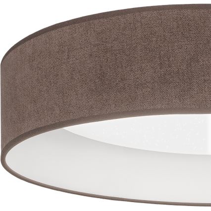 Brilagi - LED dimmelhető mennyezeti lámpatest VELVET SMARTIX STARS LED/36W/230V 3000-6000K átm. 55 cm barna Wi-Fi Tuya Beacon + távirányító