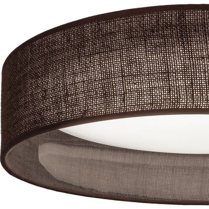 Brilagi - VELVET SMARTIX dimmelhető LED mennyezeti lámpatest, 24 W, 230 V, 3000–6000 K, Ø 45 cm, barna, Wi‑Fi Tuya Beacon + távirányító
