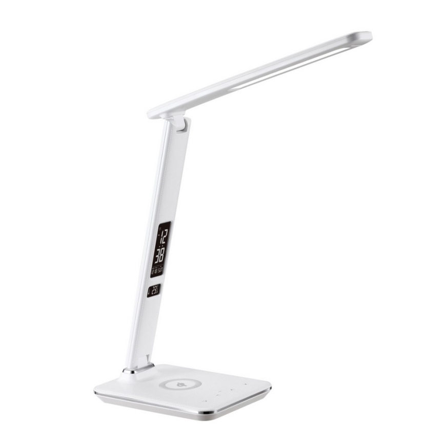 Brilagi - LED dimmelhető asztali lámpa QI vezeték nélküli töltéssel és USB-csatlakozóval REGINA LED/8,5W/230V fehér