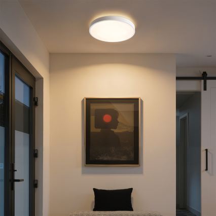 Brilagi - LED dimmelhető mennyezeti lámpa GLASS POOL DOUBLE LED/48W/230V 3000-6000K 40 cm fehér + távirányító