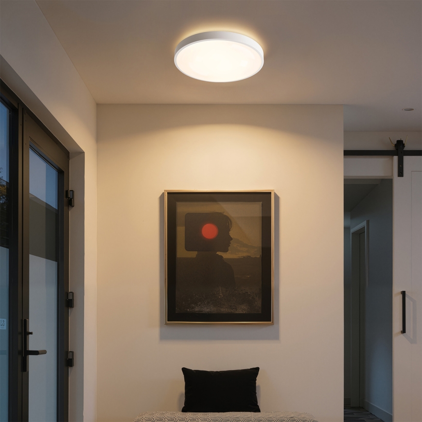 Brilagi - LED dimmelhető mennyezeti lámpa GLASS POOL DOUBLE LED/48W/230V 3000-6000K 40 cm fehér + távirányító