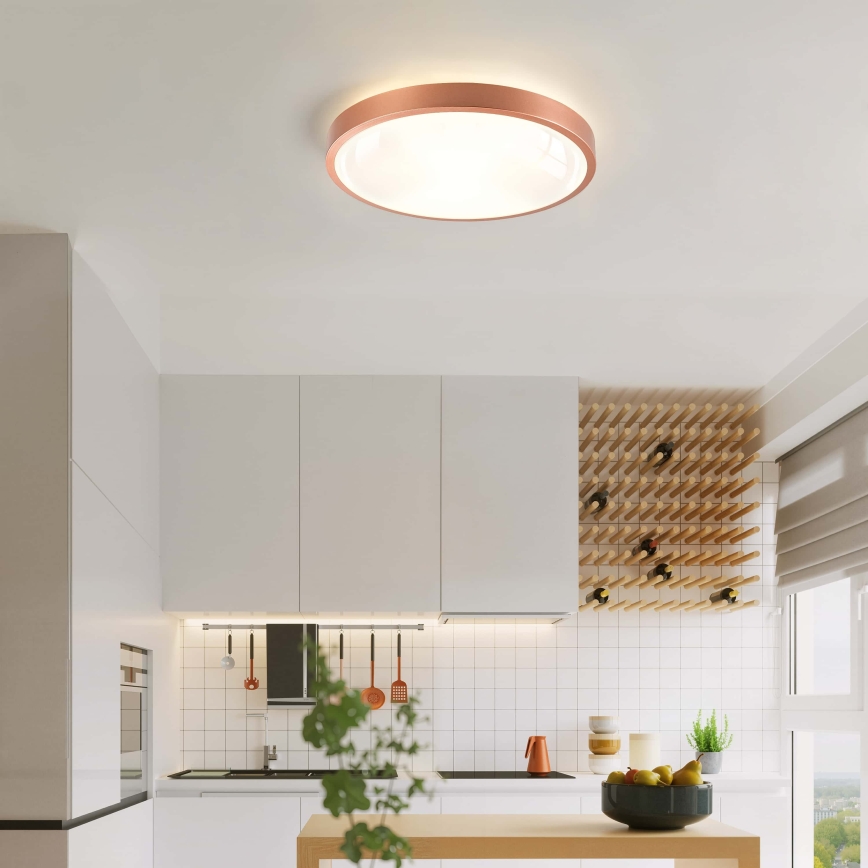 BRILAGI - LED dimmelhető mennyezeti lámpa GLASS POOL DOUBLE LED/48W/230V átmérő 40 cm rézszínű + távirányító