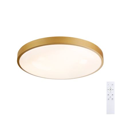 Brilagi - LED fényerőszabályozható mennyezeti lámpatest GLASS POOL DOUBLE LED/60W/230V 3000-6000K 50 cm aranyszínű + távirányító