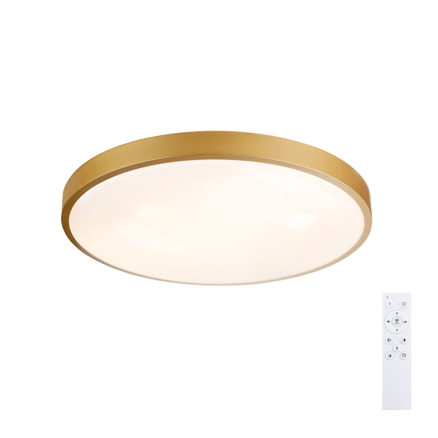 Brilagi - LED fényerőszabályozható mennyezeti lámpatest GLASS POOL DOUBLE LED/60W/230V 3000-6000K 50 cm aranyszínű + távirányító