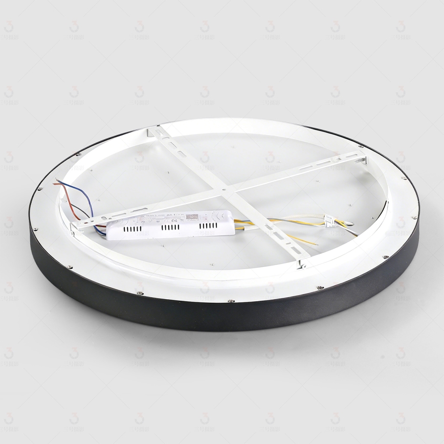 Brilagi - LED dimmelhető mennyezeti lámpatest GLASS POOL DOUBLE LED/60W/230V 3000-6000K 50 cm fekete + távirányító