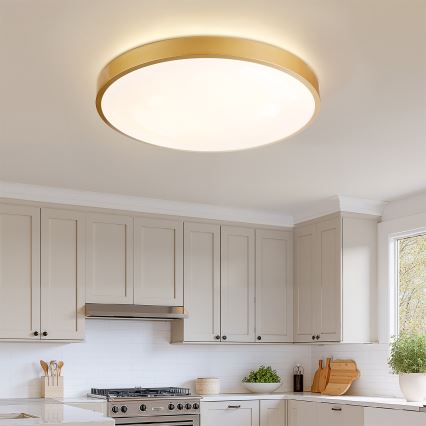 Brilagi - LED dimmelhető mennyezeti lámpa GLASS POOL DOUBLE LED/80W/230V 3000-6000K 60 cm aranyszínű + távirányító