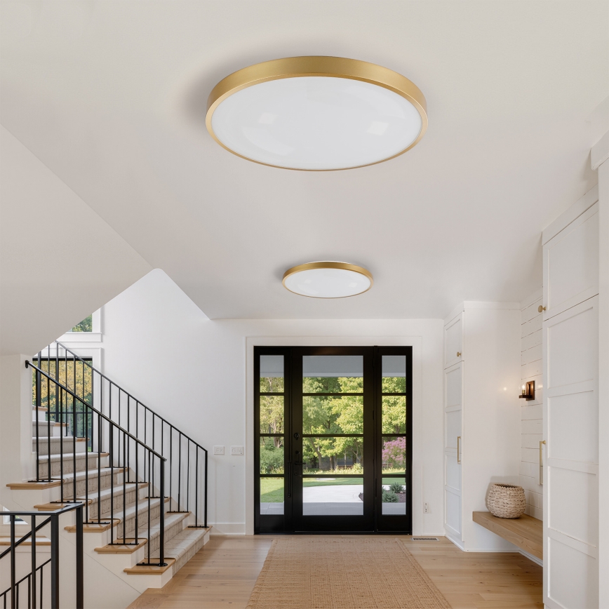 Brilagi - LED dimmelhető mennyezeti lámpa GLASS POOL DOUBLE LED/80W/230V 3000-6000K 60 cm aranyszínű + távirányító