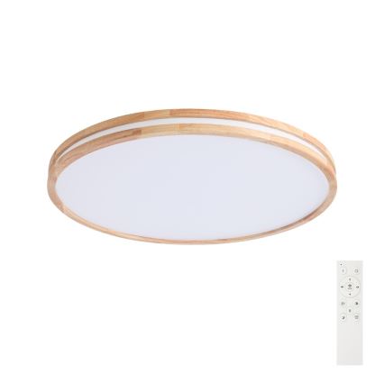 Brilagi - LED dimmelhető mennyezeti lámpa MOLINA LED/100W/230V 3000-6000K tölgy átm. 80 cm + távirányító