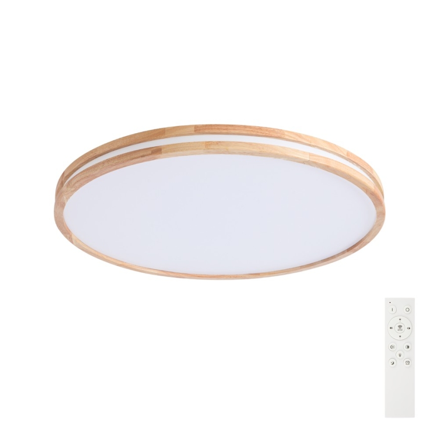 Brilagi - LED dimmelhető mennyezeti lámpa MOLINA LED/100W/230V 3000-6000K tölgy átm. 80 cm + távirányító