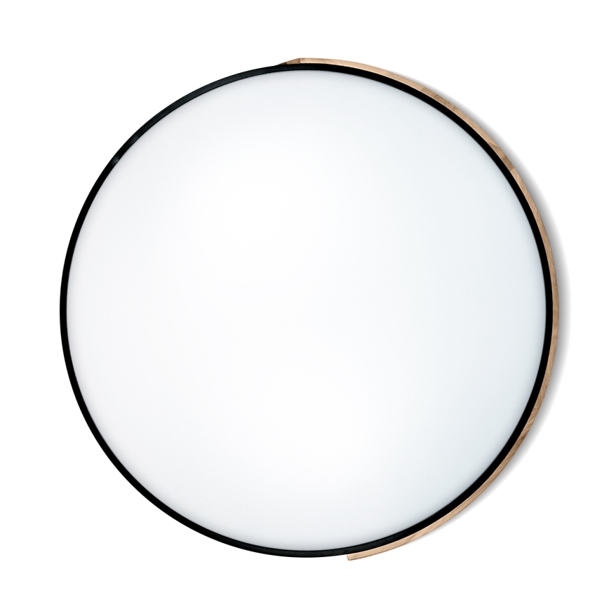 Brilagi - LED dimmelhető mennyezeti lámpatest PILANA LED/72W/230V 3000-6500K tölgy/fekete Ø 80 cm + távirányító