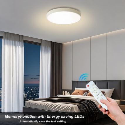 Brilagi - POOL LED dimmelhető mennyezeti lámpatest LED/60W/230V 3000-6000K átm. 60 cm fehér + távirányítóval