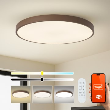 Brilagi - Dimmelhető LED lámpatest POOL SMART LED/128W/230V átm. 100 cm 3000-6000K Wi-Fi Tuya + távirányító barna