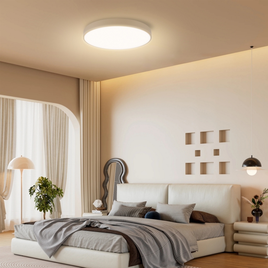 Brilagi - Fényerőszabályozható LED mennyezeti lámpa POOL SMART LED/60W/230V 3000-6000K átm. 50 cm Wi-Fi Tuya bézs + távirányító