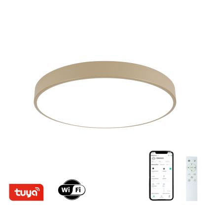 Brilagi - Fényerőszabályozható LED mennyezeti lámpa POOL SMART LED/60W/230V 3000-6000K átm. 50 cm Wi-Fi Tuya bézs + távirányító