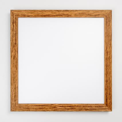 Brilagi - LED dimmelhető mennyezeti lámpatest SLIMFRAME WOOD LED/58W/230V 64x64 cm 3000-6000K barna + távirányító