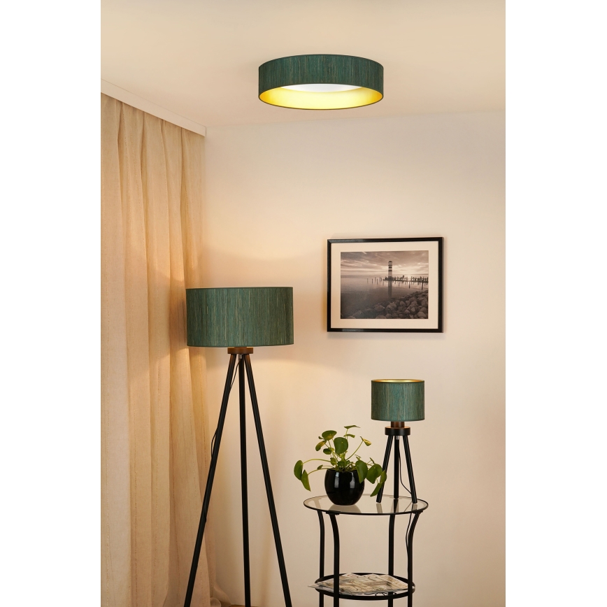 Brilagi - LED dimmelhető mennyezeti lámpatest VEGAS SHINE LED/24W/230V átm. 45 cm 3000/4000/6500K szalma zöld/arany + távirányító