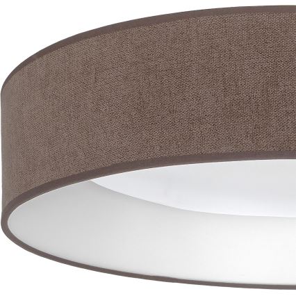 Brilagi - LED dimmelhető mennyezeti lámpatest VELVET SMARTIX LED/24W/230V 3000-6000K átm. 45 cm, barna Wi-Fi Tuya Beacon + távirányító