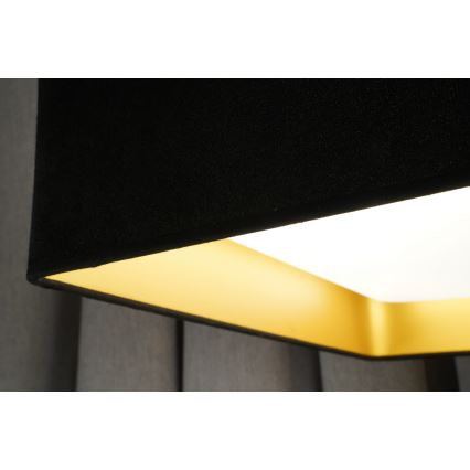 Brilagi - LED dimmelhető mennyezeti lámpa VELVET SQUARE LED/24W/230V 43x43 cm 3000/4000/6500K + távirányító fekete